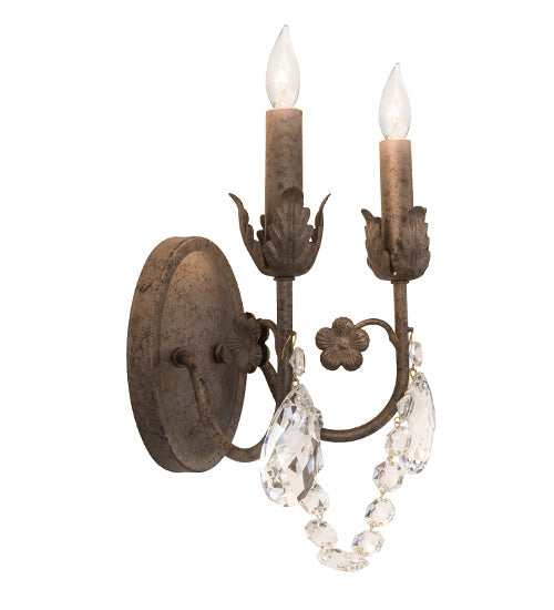 Meyda Lighting Antonia 10" 2-Light Corinth Wall Sconce