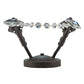 Meyda Lighting Antonia 10" 2-Light Rusty Nail Wall Sconce With Faux Candlelight