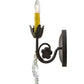 Meyda Lighting Antonia 10" 2-Light Rusty Nail Wall Sconce With Faux Candlelight