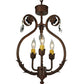 Meyda Lighting Antonia 12" 3-Light Antonia Chandelier With Faux Candlelight