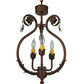 Meyda Lighting Antonia 12" 3-Light Antonia Chandelier With Faux Candlelight