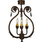 Meyda Lighting Antonia 12" 3-Light Antonia Chandelier With Faux Candlelight