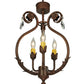 Meyda Lighting Antonia 12" 3-Light Antonia Chandelier With Faux Candlelight