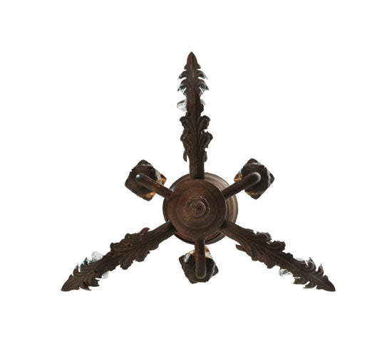 Meyda Lighting Antonia 12" 3-Light Antonia Chandelier With Faux Candlelight