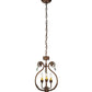 Meyda Lighting Antonia 12" 3-Light Antonia Chandelier With Faux Candlelight