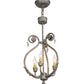 Meyda Lighting Antonia 12" 3-Light Corinth Chandelier With Ivory Faux Candlelight
