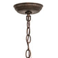 Meyda Lighting Antonia 12" 3-Light Gilded Tobacco Chandelier With Ivory Faux Candlelight