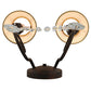 Meyda Lighting Antonia 13" 2-Light Cajun Spice Wall Sconce With Ivory Textrene Shade