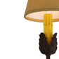 Meyda Lighting Antonia 13" 2-Light Cajun Spice Wall Sconce With Ivory Textrene Shade