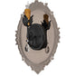 Meyda Lighting Antonia 13" Solar Black & Mirror Acrylic Wall Sconce With Amber Faux Candlelight
