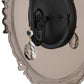 Meyda Lighting Antonia 13" Solar Black & Mirror Acrylic Wall Sconce With Amber Faux Candlelight