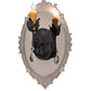 Meyda Lighting Antonia 13" Solar Black & Mirror Acrylic Wall Sconce With Amber Faux Candlelight
