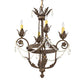 Meyda Lighting Antonia 18" 4-Light Pompeii Gold Chandelier