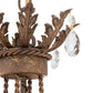 Meyda Lighting Antonia 18" 4-Light Pompeii Gold Chandelier