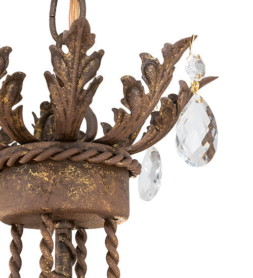 Meyda Lighting Antonia 18" 4-Light Pompeii Gold Chandelier