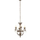 Meyda Lighting Antonia 18" 4-Light Pompeii Gold Chandelier