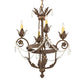 Meyda Lighting Antonia 18" 4-Light Pompeii Gold Chandelier