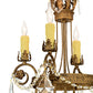 Meyda Lighting Antonia 18" 4-Light Spanish Gold Chandelier With Amber Faux Candlelight