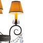 Meyda Lighting Antonia 19" 4-Light Cajun Spice Textured Chandelier With Brown Parchment Shade