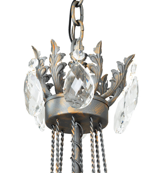 Meyda Lighting Antonia 241448 40" 8-Light French Bronze Chandelier