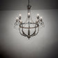 Meyda Lighting Antonia 241448 40" 8-Light French Bronze Chandelier
