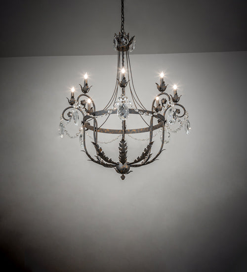 Meyda Lighting Antonia 241448 40" 8-Light French Bronze Chandelier