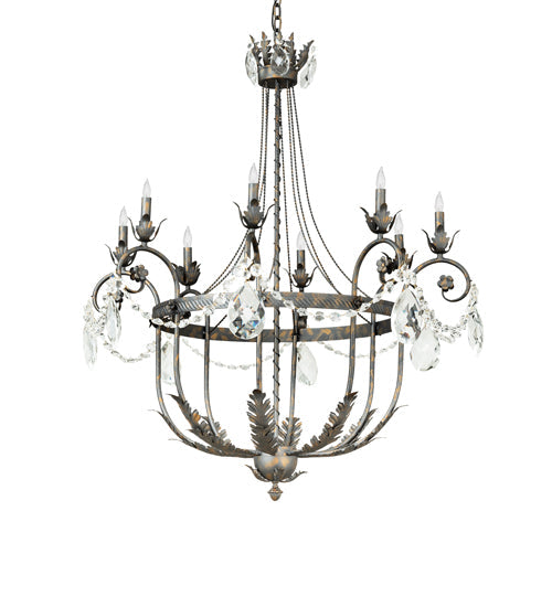Meyda Lighting Antonia 241448 40" 8-Light French Bronze Chandelier