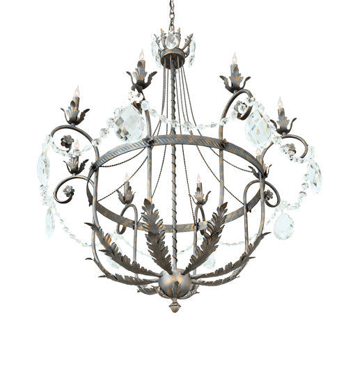 Meyda Lighting Antonia 241448 40" 8-Light French Bronze Chandelier