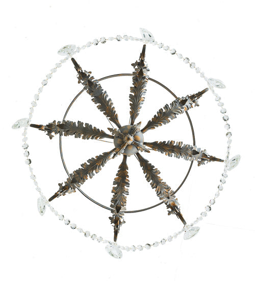 Meyda Lighting Antonia 241448 40" 8-Light French Bronze Chandelier