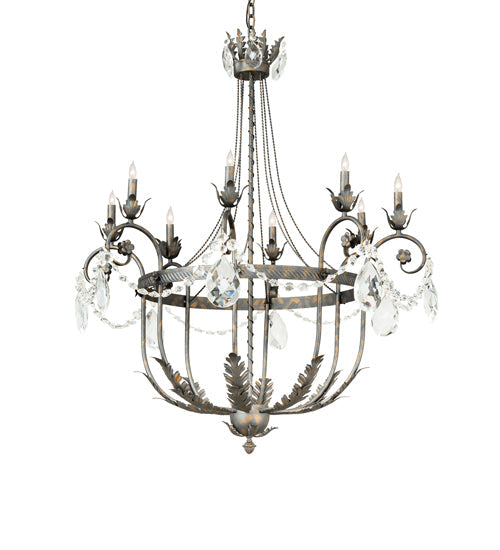 Meyda Lighting Antonia 241448 40" 8-Light French Bronze Chandelier