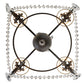 Meyda Lighting Antonia 26" 4-Light Chestnut Chandelier With Tuscan Alabaster Textrene Shade