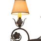 Meyda Lighting Antonia 26" 4-Light Chestnut Chandelier With Tuscan Alabaster Textrene Shade