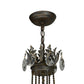 Meyda Lighting Antonia 26" 6-Light French Bronze Chandelier With Amber Faux Candlelight