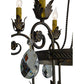 Meyda Lighting Antonia 26" 6-Light French Bronze Chandelier With Amber Faux Candlelight