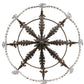 Meyda Lighting Antonia 38" 8-Light Antiquity Chandelier With Amber Faux Candlelight