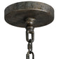 Meyda Lighting Antonia 43" 8-Light Corinth Chandelier With Amber Faux Candlelight