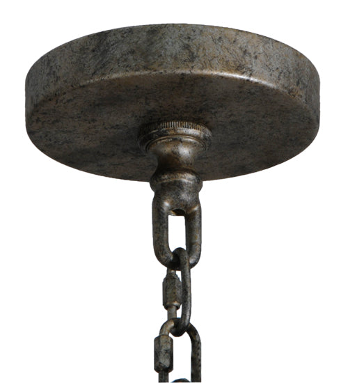Meyda Lighting Antonia 43" 8-Light Corinth Chandelier With Amber Faux Candlelight