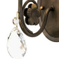 Meyda Lighting Antonia 5" Antique Brass Matte Wall Sconce With Beige Natural Linen Textrene Shade
