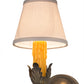 Meyda Lighting Antonia 5" Antique Brass Matte Wall Sconce With Beige Natural Linen Textrene Shade