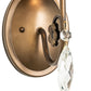 Meyda Lighting Antonia 5" Antique Copper Wall Sconce With White Glossy Parchment Paper Shade