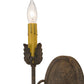 Meyda Lighting Antonia 5" Antiquity Textured Wall Sconce With Ivory Faux Candlelight