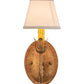 Meyda Lighting Antonia 5" Autumn Leaf Wall Sconce With Natural Textrene Shade