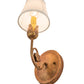 Meyda Lighting Antonia 5" Autumn Leaf Wall Sconce With Natural Textrene Shade