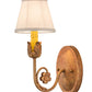 Meyda Lighting Antonia 5" Autumn Leaf Wall Sconce With Natural Textrene Shade