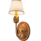 Meyda Lighting Antonia 5" Autumn Leaf Wall Sconce With Natural Textrene Shade