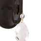 Meyda Lighting Antonia 5" Chestnut Wall Sconce With Amber Mica Shade Glass
