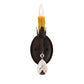 Meyda Lighting Antonia 5" Chestnut Wall Sconce With Amber Mica Shade Glass