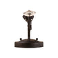 Meyda Lighting Antonia 5" Chestnut Wall Sconce With Amber Mica Shade Glass