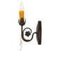 Meyda Lighting Antonia 5" Chestnut Wall Sconce With Amber Mica Shade Glass
