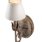Meyda Lighting Antonia 5" Corinth Wall Sconce With White Parchment Shade